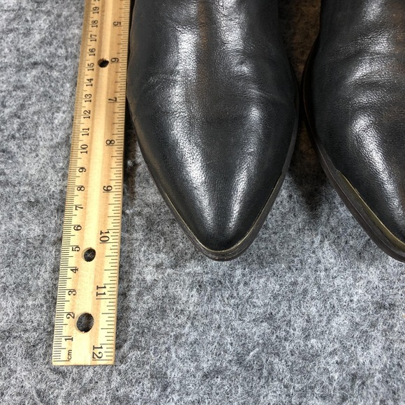 Lucky Brand Koben Ankle Booties Womens 8 M Black Leather Zip Block Heel LK-KOBEN - Picture 10 of 16